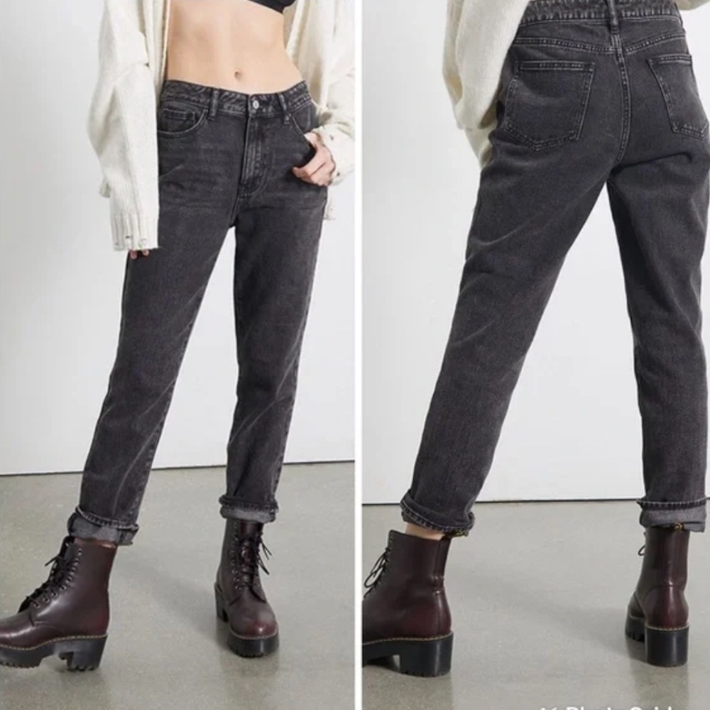 Pacsun Mom Jean High Rise Relaxed Fit Black Size 22